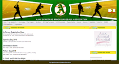 Desktop Screenshot of ajaxbaseball.com